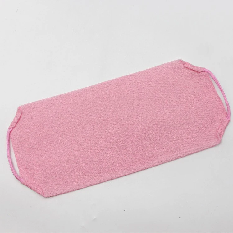 Exfoliator Scrubber Back with Handles Exfoliating Towel Body Exfoliator Back Washer Scrubber Stretchable Pull Strap
