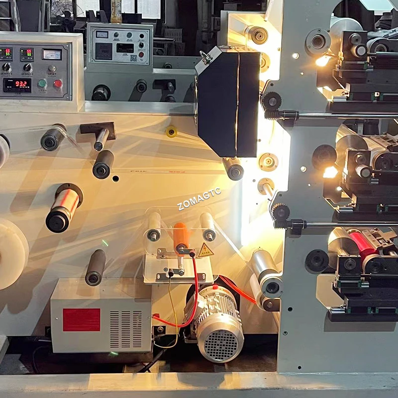 Fully Automatic Bopp Tape Slitting Machine 3 Colors Scotch Gum Adhesive Tape Printing Machine