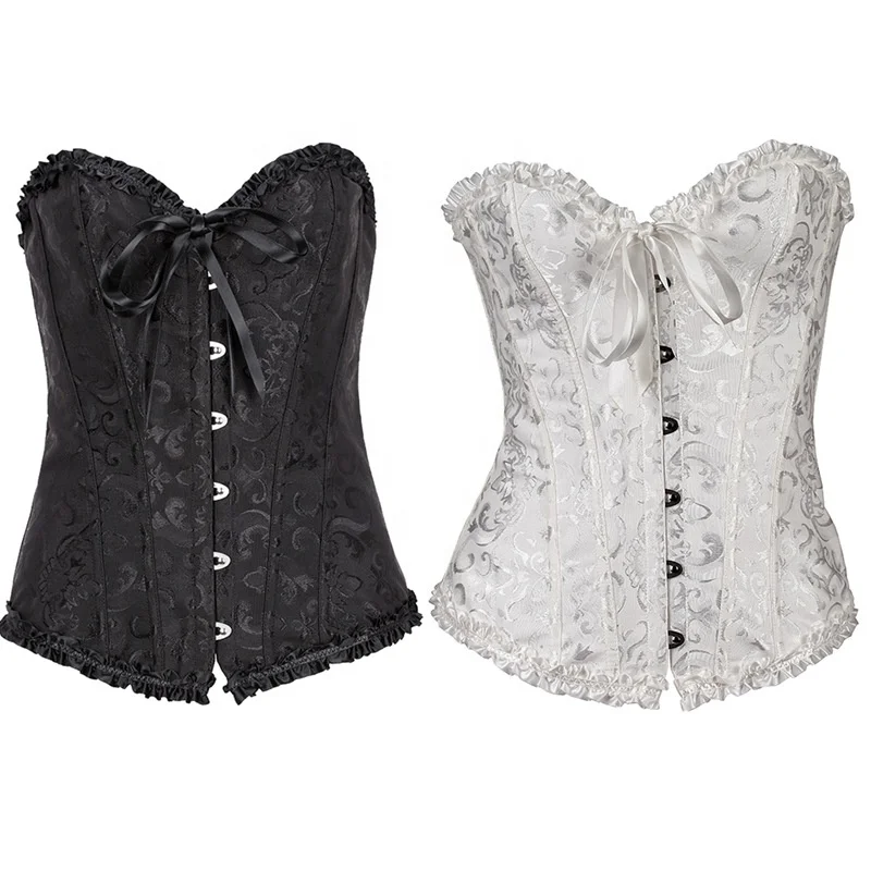 Retro Renaissance Korsett Women Steam Punk Style Vintage Lace Up Boned Corsage Corselet Plus Size Festival Corset For Women