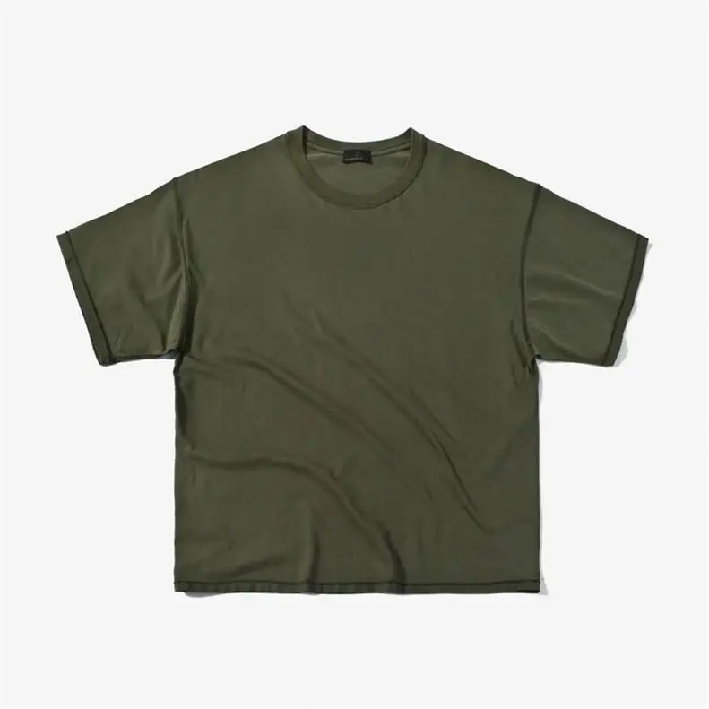 custom logo printing cotton men t-shirt acid wash distressed vintage oversized tshirts heavyweight t-shirt