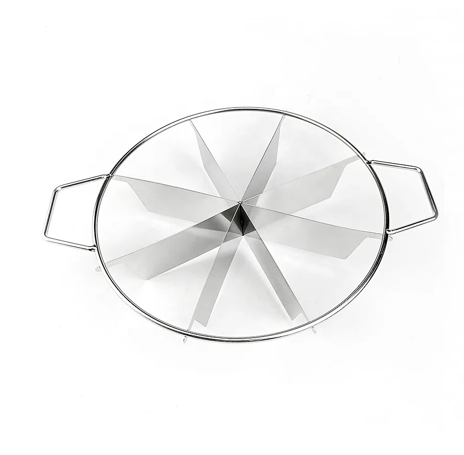 Baking Tool 8 Slice Cake Divider Portion Marker Home Kitchen Accessories Set Manual Dough Press Round Pizza Pie Cutter