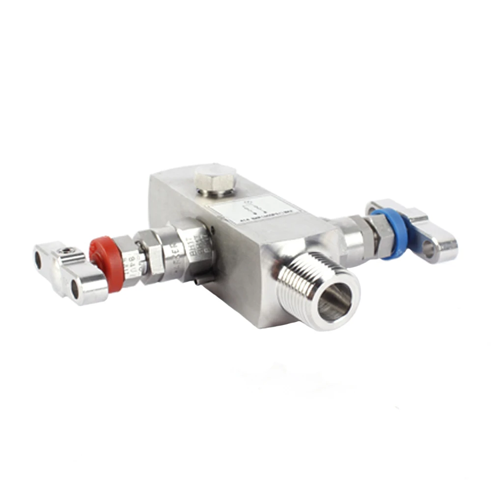 Stock SS316L 1/2 NPT штекер и гнездовой 2-ходовой блок клапанов спускной клапан