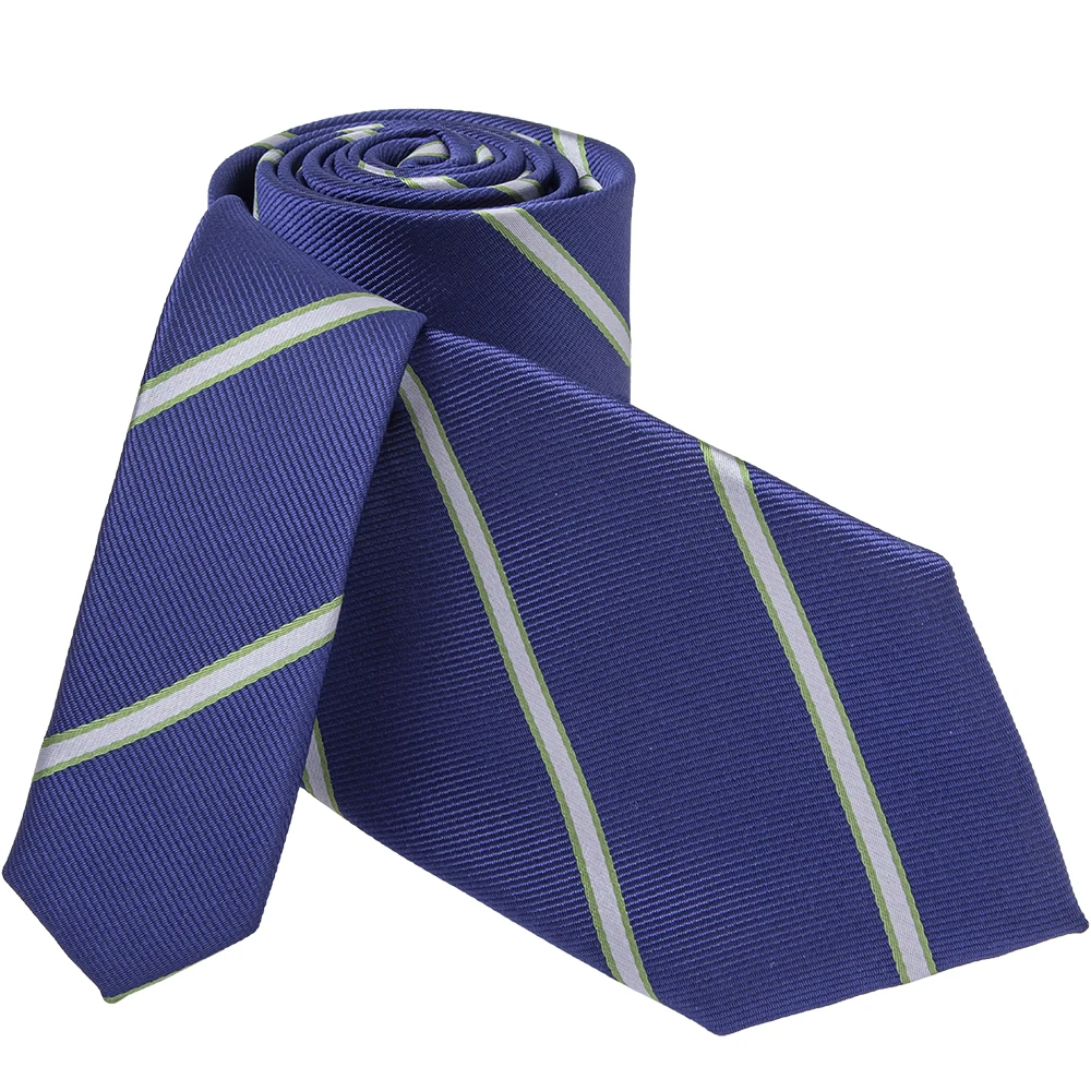100% Polyester Woven Neck Tie with Custom Logo below Knot Mark Located-Reasonable Price Polyester Tie