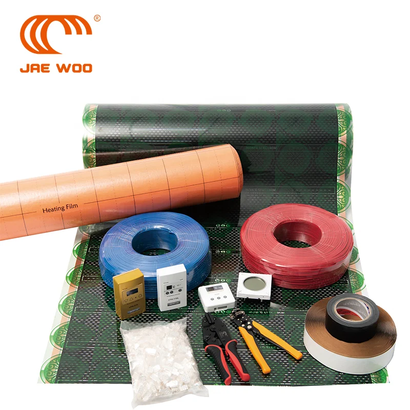 220W/M2 Far Infrared Radiant Electric Floor Carbon Heating Mat 110V/220V/230V Graphene Material for Hotel Use