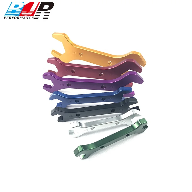 BJR Racing Engine Parts Aluminum Universal AN Fitting Double End Wrench Hand Tool Set