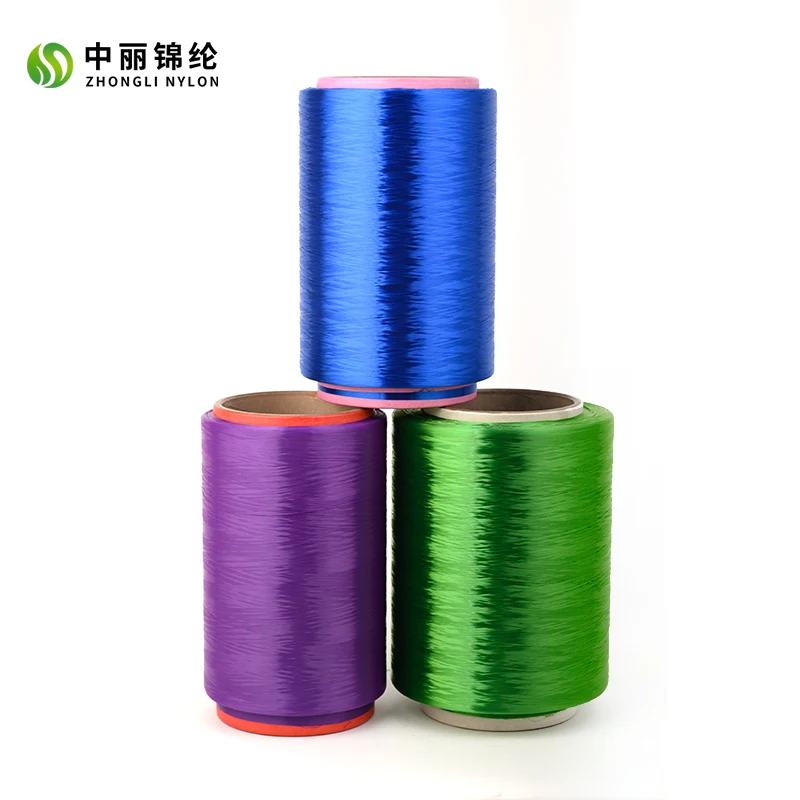 Экологичный класс AA RW/DDB 467Dtex/72F нейлон 6 упорных цветных шелковых нитей
