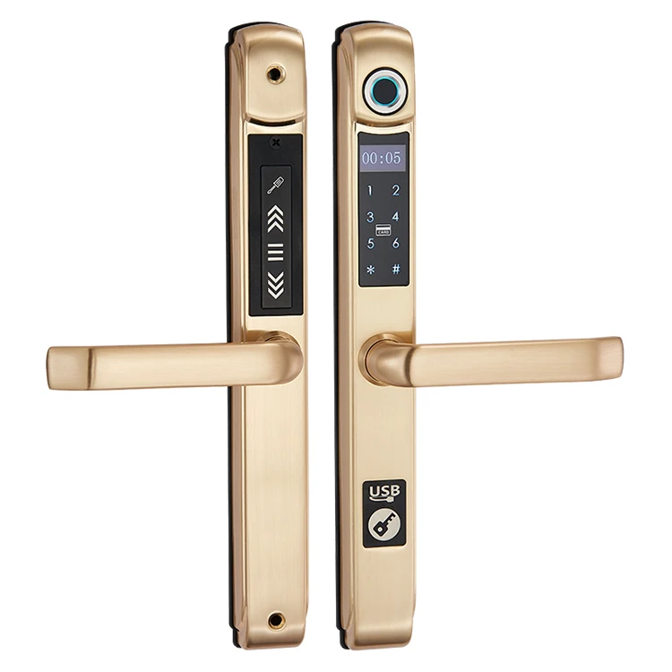 
Stainless steel smart home smart lock can be unlocked by fingerprint 