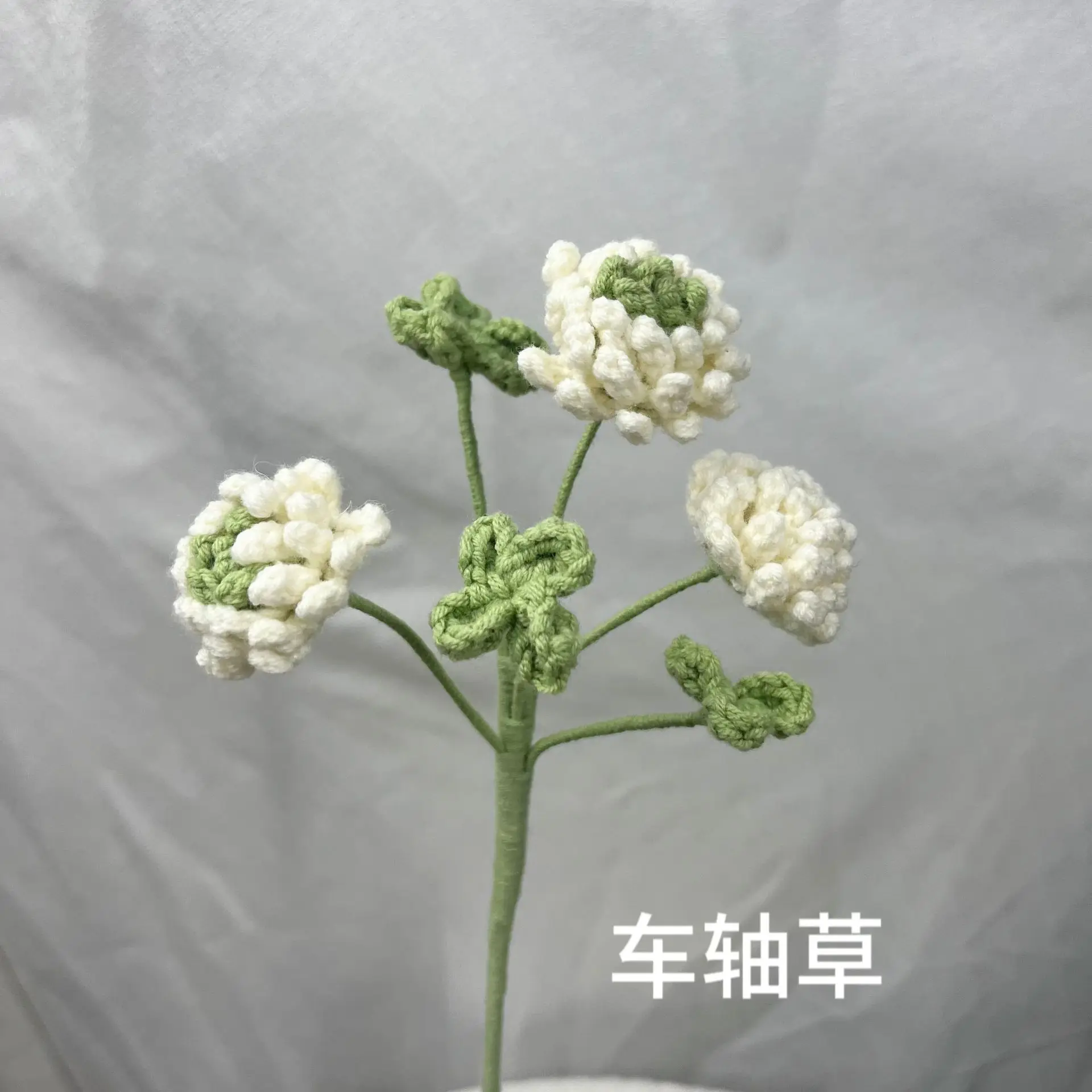 Floral Matching Leaf Hand-knitting Festivals Gift Crochet Artificial Flowers Home Decor Knitted Leaves All Kind