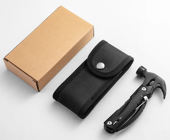 12-in-1 Outdoor Camping and Hiking Hammer Tool Portable Multi-Functional Steel Multitool DIY Grade OEM Customizable