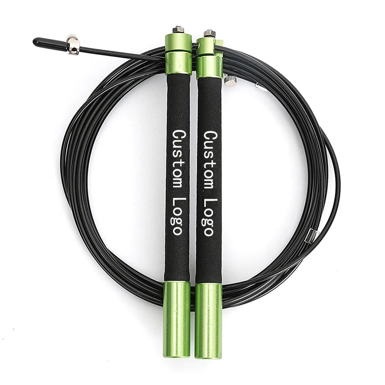 Fitness High Quality Aluminium Alloy Handle Cable Adjustable Bearing Speed Skipping Jump Rope