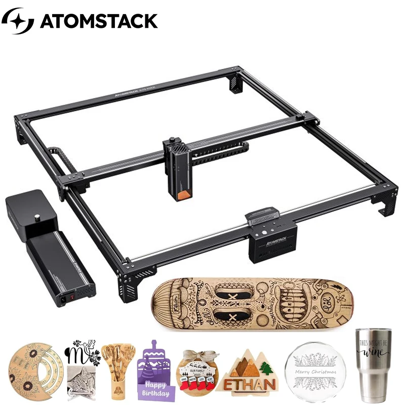 Atomstack X70 A70 Max 360WCNC Laser Engraving 850*800Mm Regional WIFI with Air Assisted Auto Focus Wood Laser Cutting Machines