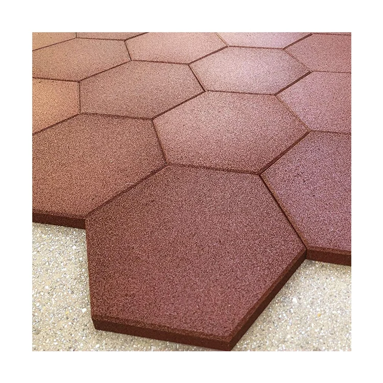 Outdoor interlocking rubber flooring brick for horse barn patio backyard paver walkway rubber brick