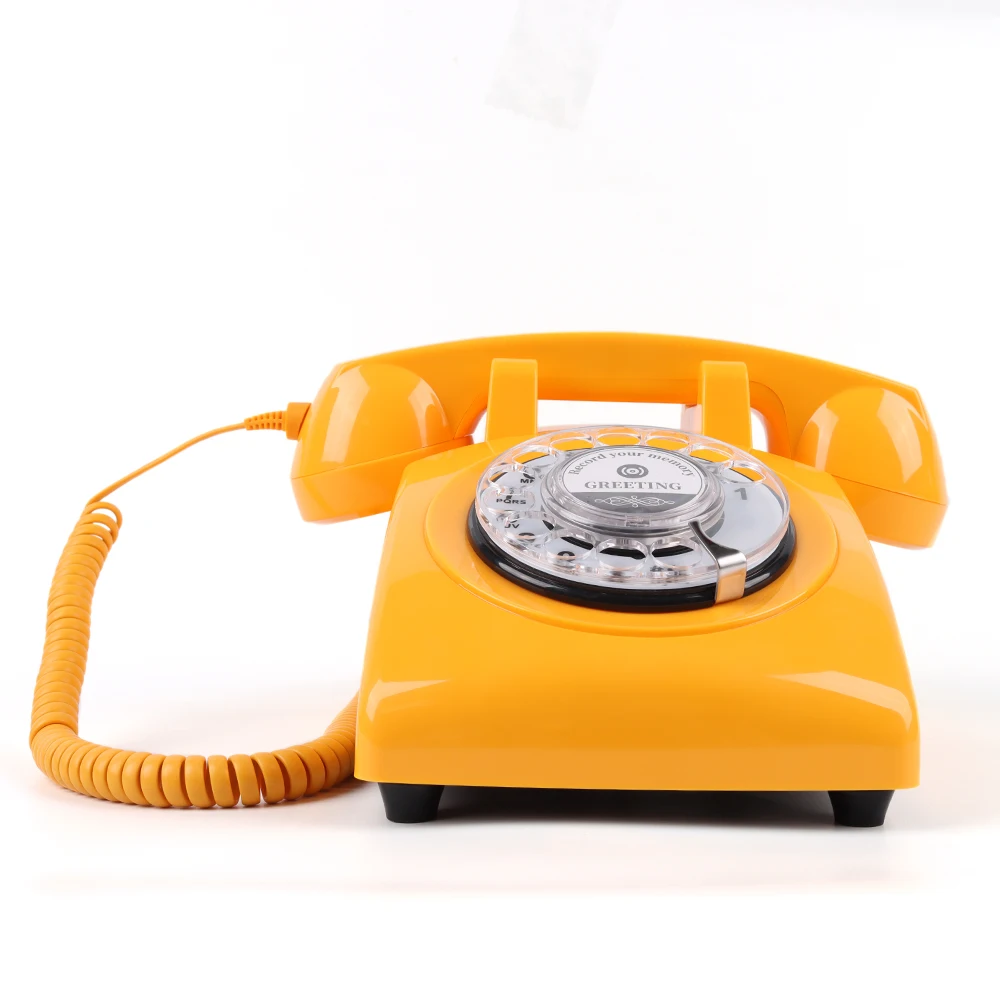 Wholesale Antique Wedding Audio Guestbook Telephone Phone Recording Desk Telephone Old Retro Phone European Audio Guestbook