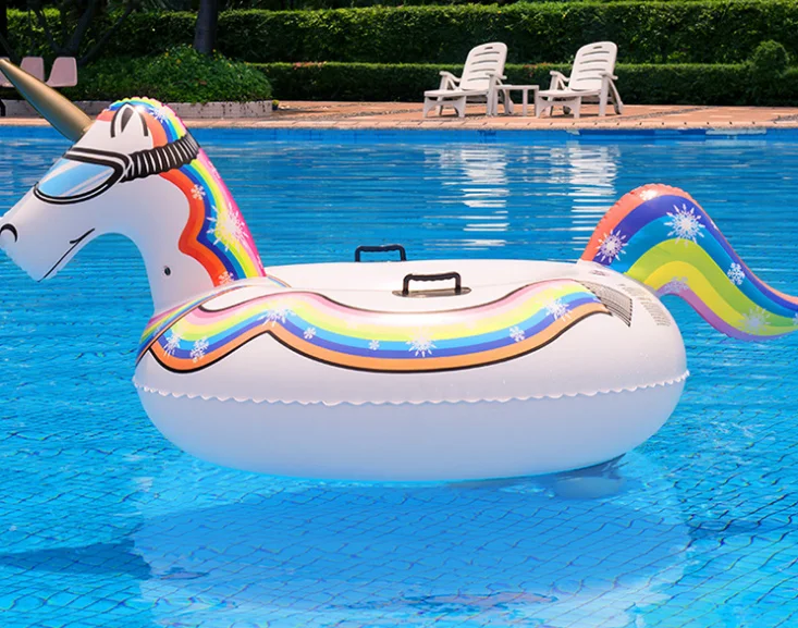 OEM custom pool float Inflatable water pool toys pvc pink flamingo