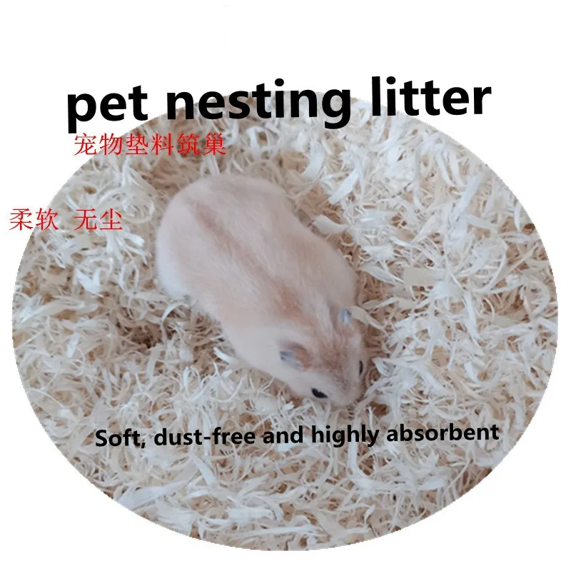 Best selling high-quality waterproof and deodorant 100% wood shavings pet pad for chinchillas, hamsters and rabbit nests