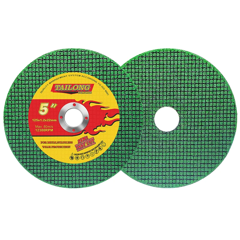Tailong OEM 125*1 2 4-дюймовый режущий диск для стального металлического железа Лучшая цена характеристики карбида кремния оксид алюминия Заводские абразивы