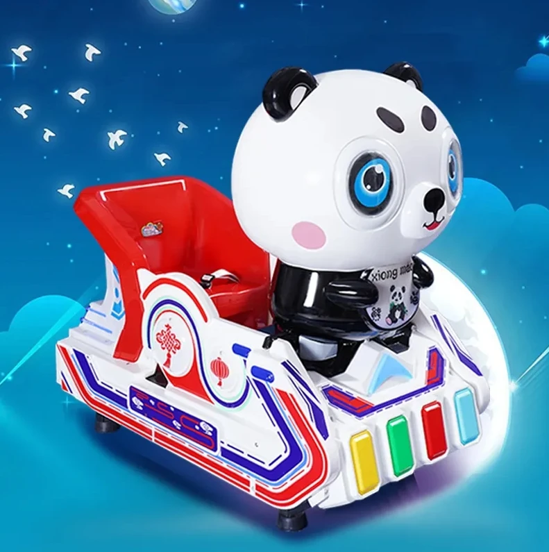Hot sale arcade game machine plastic kiddie rides on car Mp5 music coin operated rocking machine