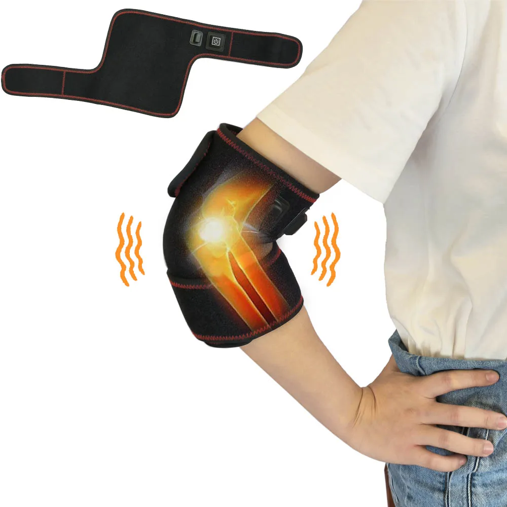 Беспроводные электрические налокотники для микроволновки, наколенники из графенового углеродного волокна с электроподогревом для облегчения боли