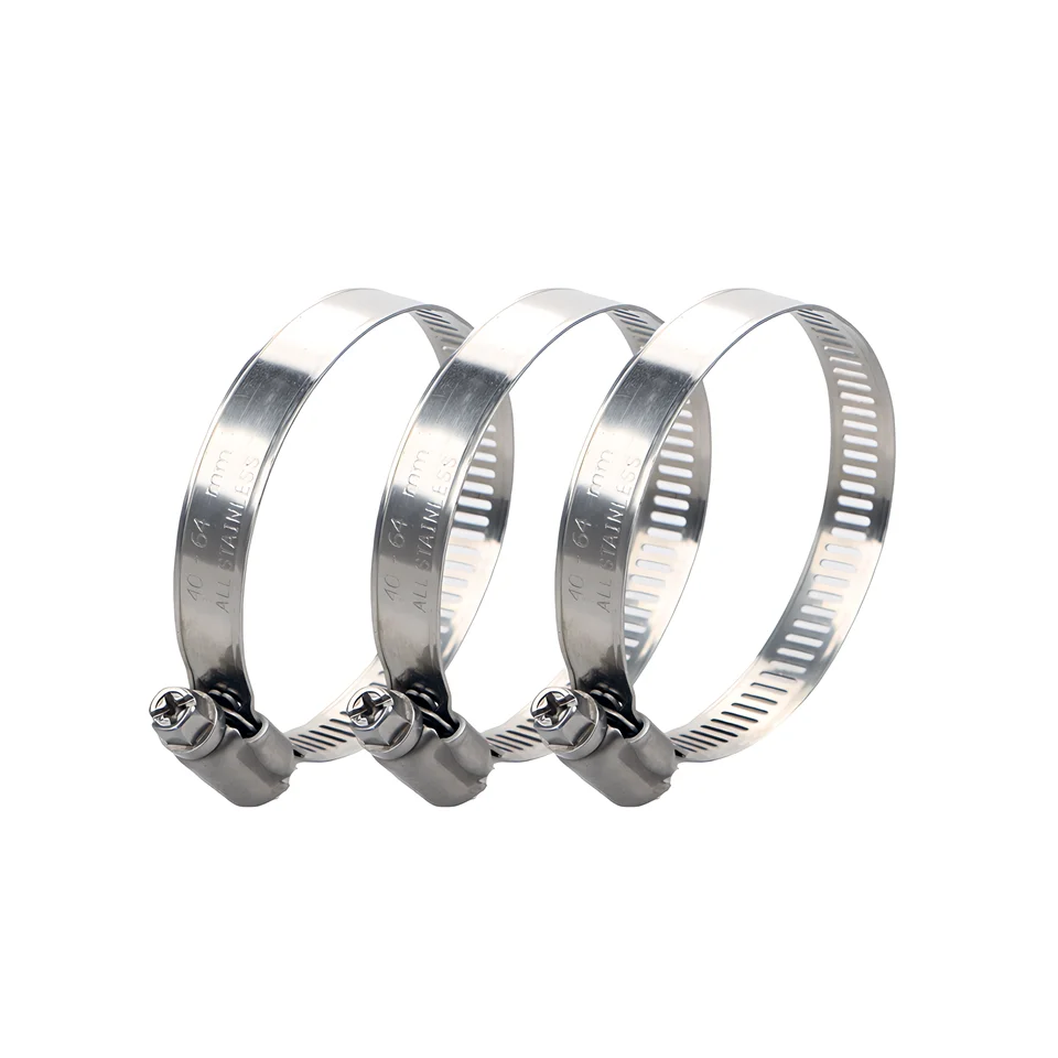 High Quality Germany American Type 304 Stainless Steel Adjustable Pipe Clamp Hose Clamps