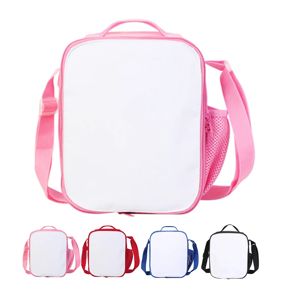 AGH DIY Travel Lunch Box Cooler Food Bag Sublimation Blank Lunch Bag Insulated Picnic Bag for Heat Transfer Printing