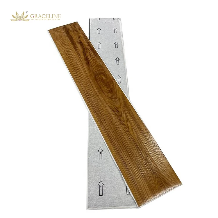 Graceline Best selling Vinyl Plank Flooring Self Adhesive Waterproof Plastic Commercial flooing Carpet