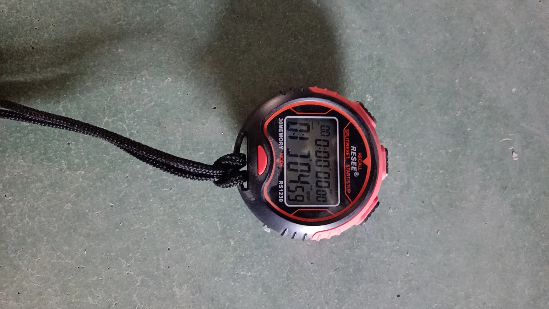 2-Row 30-Channel Electronic Stopwatch Timer Track And Field Training Running Watch