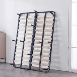 Strong Support iron strong mattress foundation platform metal wooden slatted bed frame
