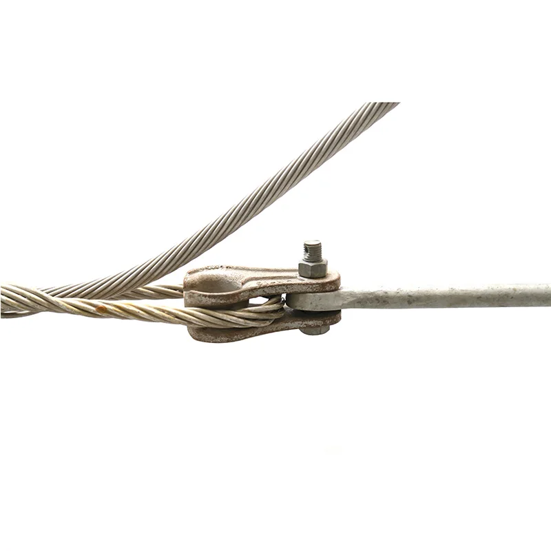 Wholesale 1/7 galvanized steel Fiber cable Armour Rods Preformed Tension Clamp Dead End Guy Grip for ADSS OPGW