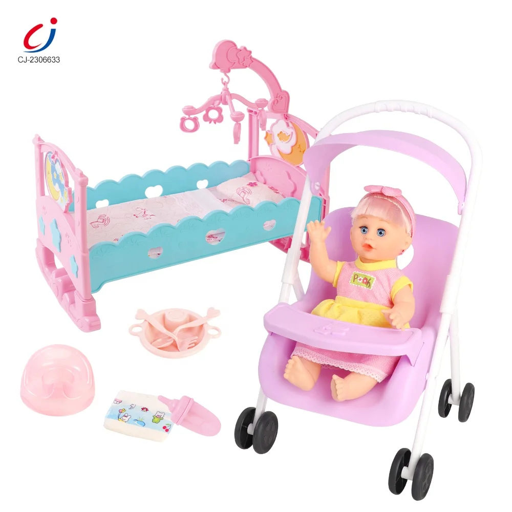 16 sound IC drinking water pee doll baby girl toys set silicone baby doll drink and pee plastic 14 inch baby doll