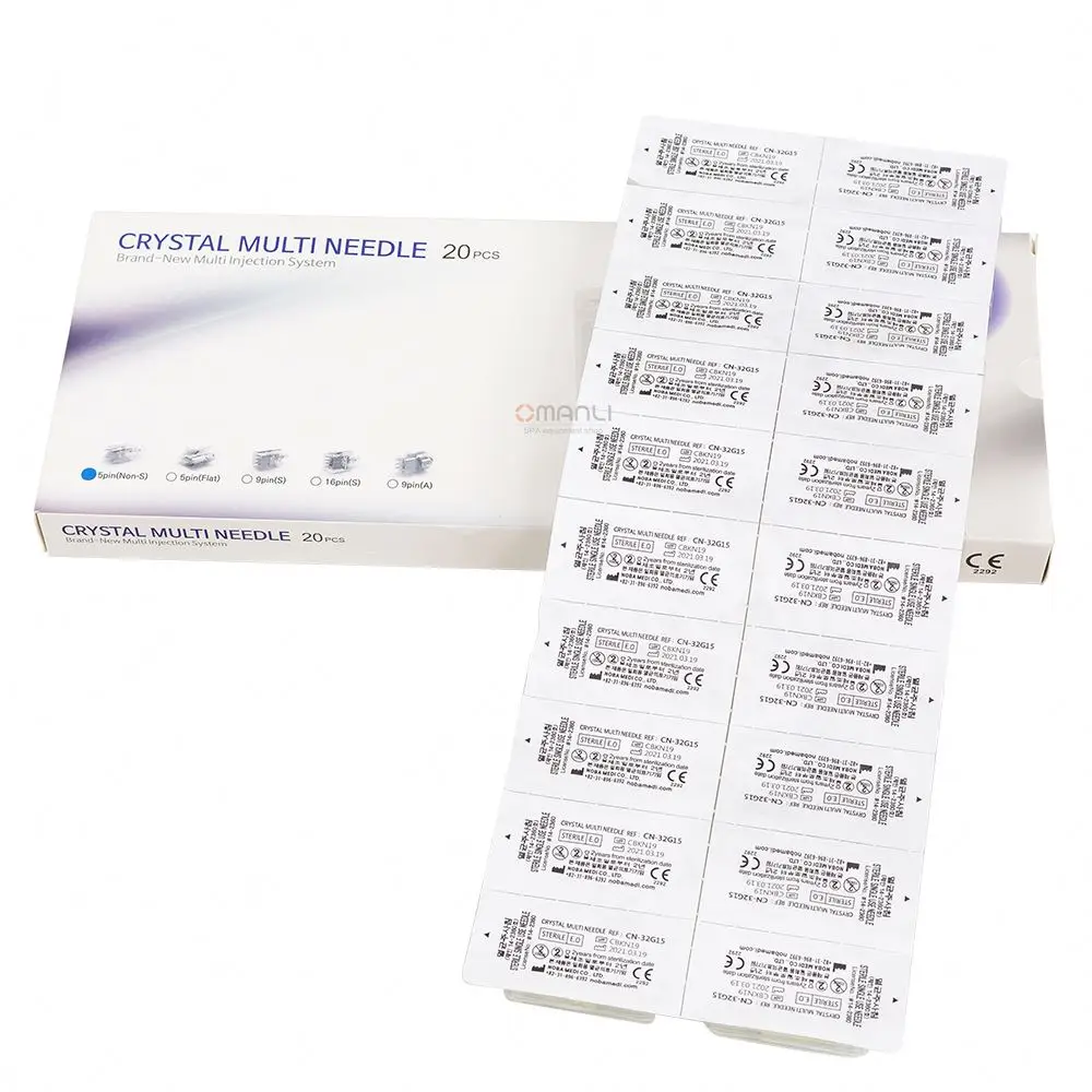 Mesotherapy Injection 5 Pins Multi Needle Crystal Injector 5 Pin Needles For Skinbooster