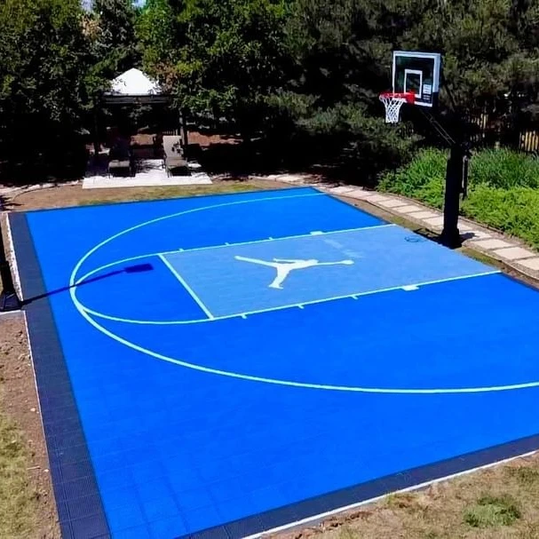 Factory price Super non-slip basketball system half court indoor and outdoor 3x3 sports flooring surface tiles