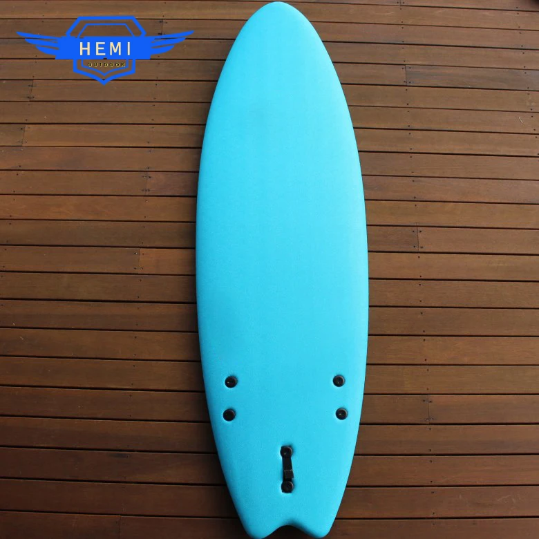 
New design IXPE soft top surfboard with leash plug for surfing 