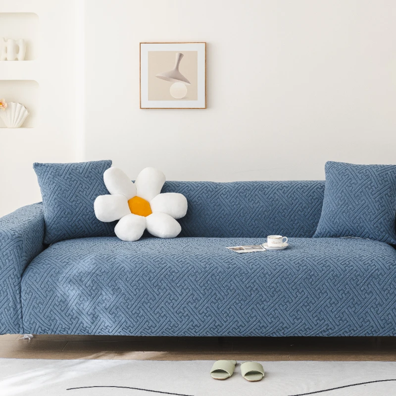 2025 Jacquard velvet elastic all-inclusive universal cover four-season universal lazy one piece anti-cat scratch sofa cover