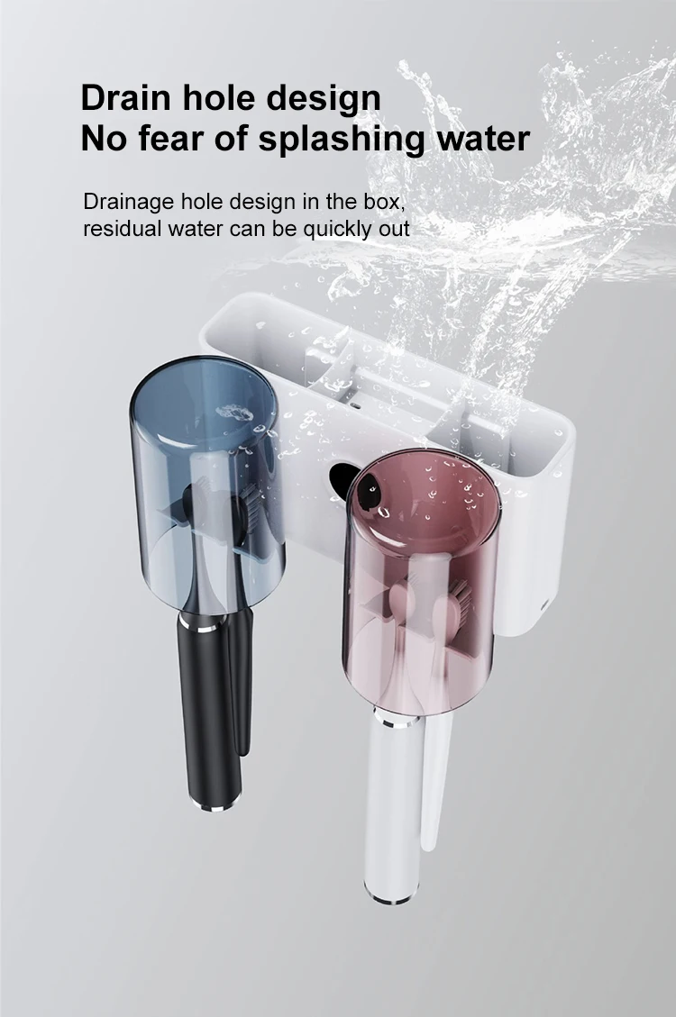 UVC Light Sterilizer Toothbrush With Cup UV Toothbrush Sterilizer Holder Wall Mounted