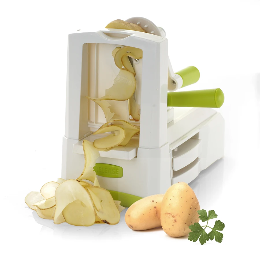 Home Kitchen Tools Easy To Wash Vegetable Slices Spiral Potato Slicer Manual Fruit Spiralizer