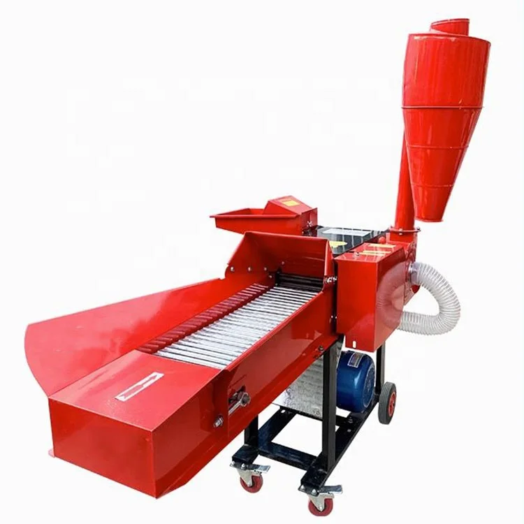 9ZRF-1 Grass Cutting  Chaff Cutter Corn Stalk Crusher Dry Wet Grass Crushing Machine with Conveyer for Animal Feed Machinery