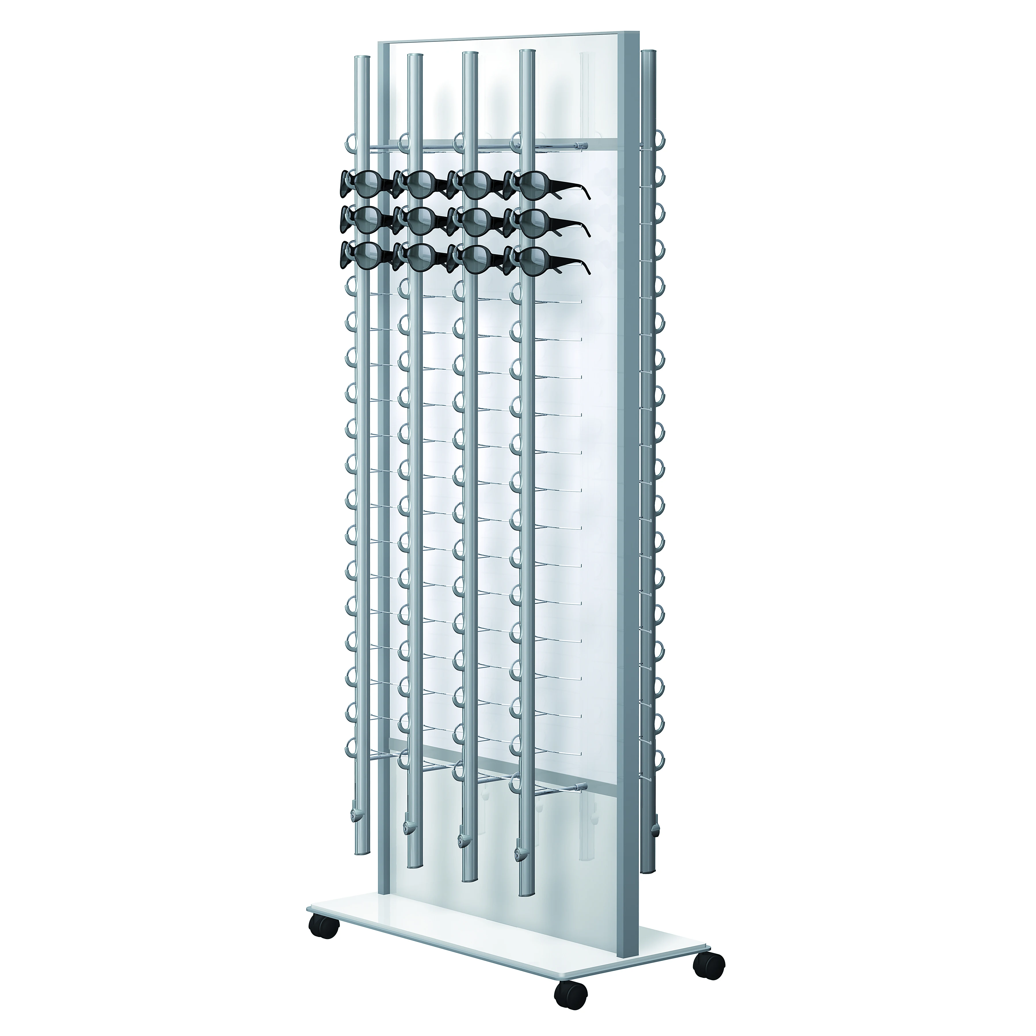 Lockable sunglasses floor standing locking sunglass display eyeglass display rod stand sunglasses display stand with lock