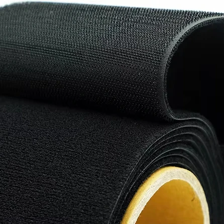 Recyclable Waterproof Black Polyester/Nylon Hook and Loop Industrial Strength Multipurpose