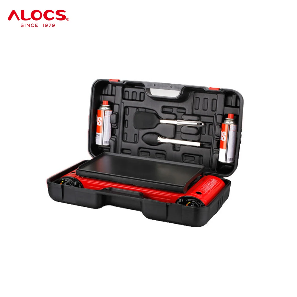 Alocs Garden Automatic Ignition Stove Portable Butane Outdoor Camping Gas Stove with Carrying Case