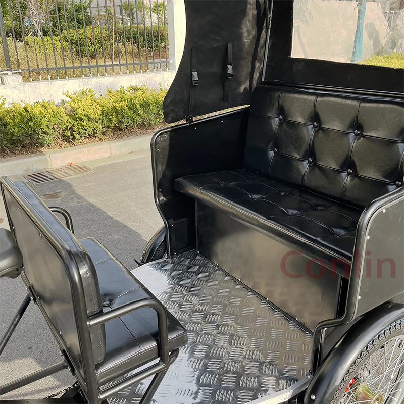 Electric Pedicab In Canada Pedicab 5 Seater Rickshaw Electric 3 Wheel 500W Motor Tricycle For Sale