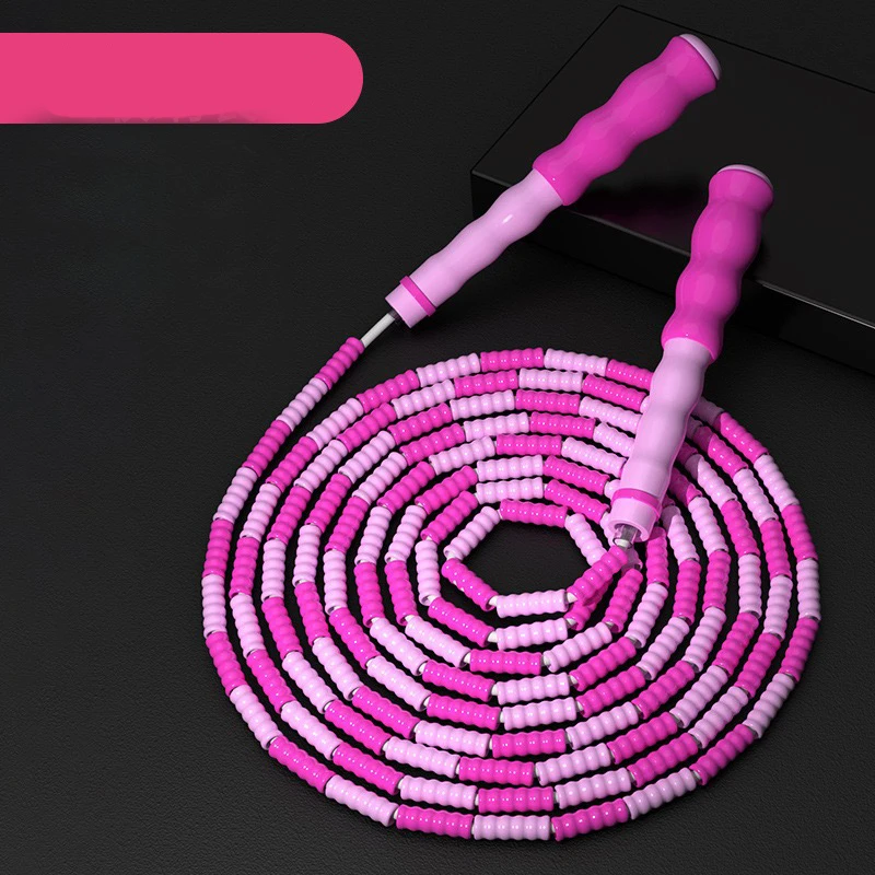 700g adjustable plastic lightweight multi chinese skipping speed rope 2021 beaded jump rope