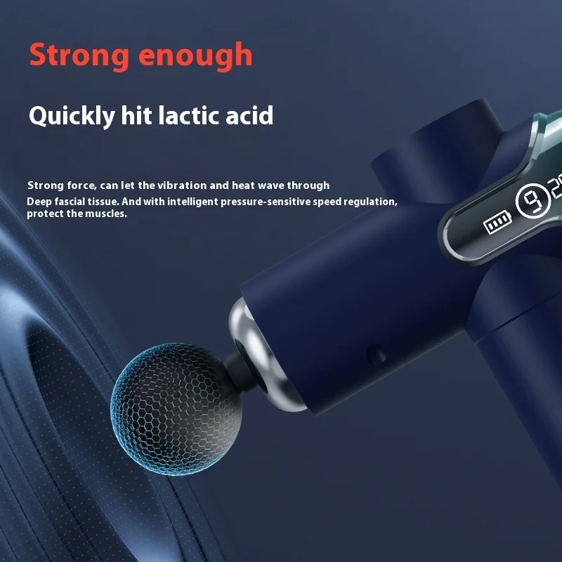 Mini Portable Massage Gun Deep Tissue Vibration Percussion Body Relax Muscle Mini Pro Massage Gun With 4 Heads