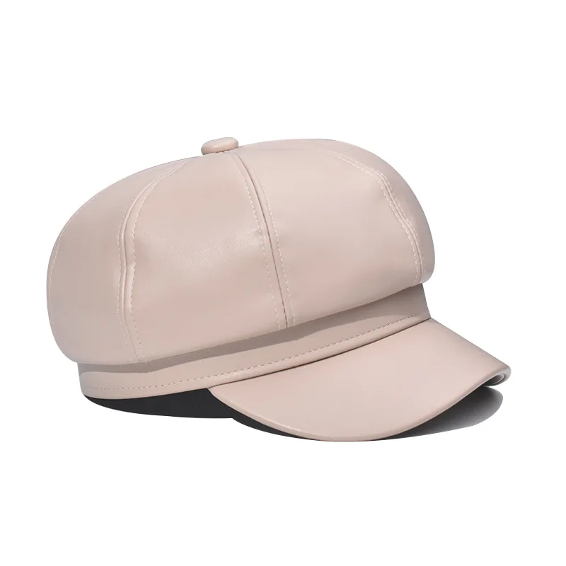 Fashion decor ladies berets french leather beret hat for women