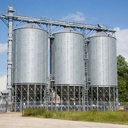 Силос из оцинкованного железа система с очисткой сушки и обработки