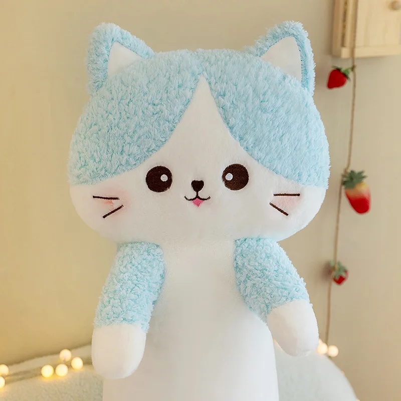 Cat Plush Long Pillow Animals Cat Stuffed Soft Toys Comfortable Stuffed Plush Long Pillow Anime plush Skin