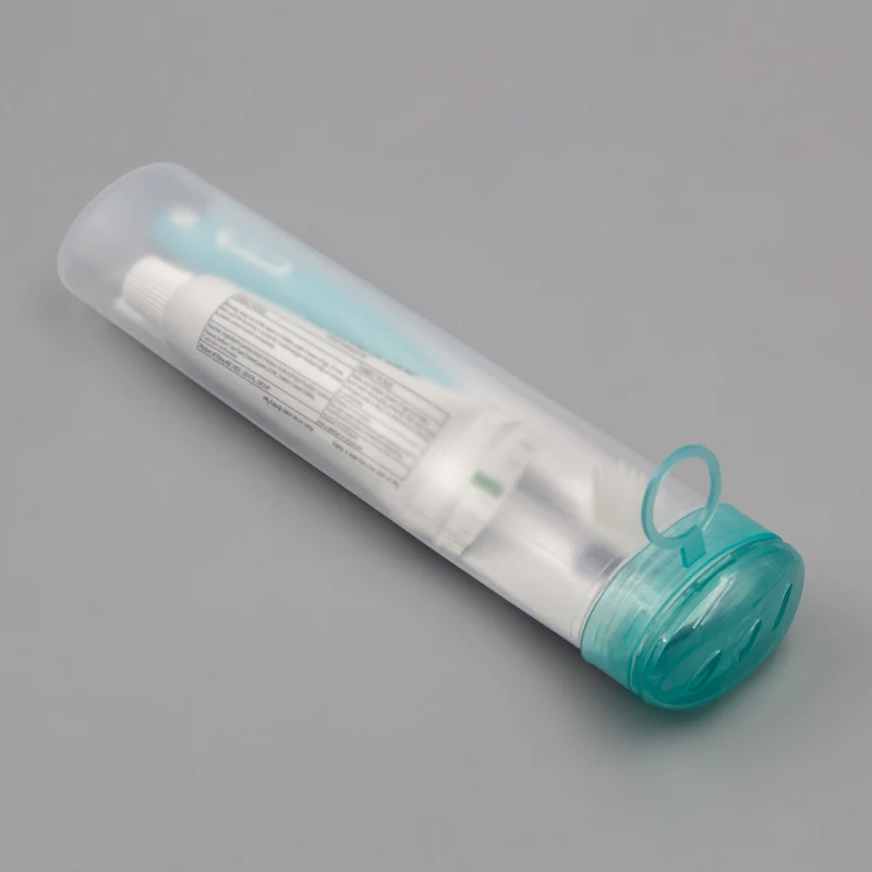 2024 Hot Sell Customized Color Travel Toothbrush Case Transparent Plastic Toothbrush Case For Manual Hotel Toothbrushes