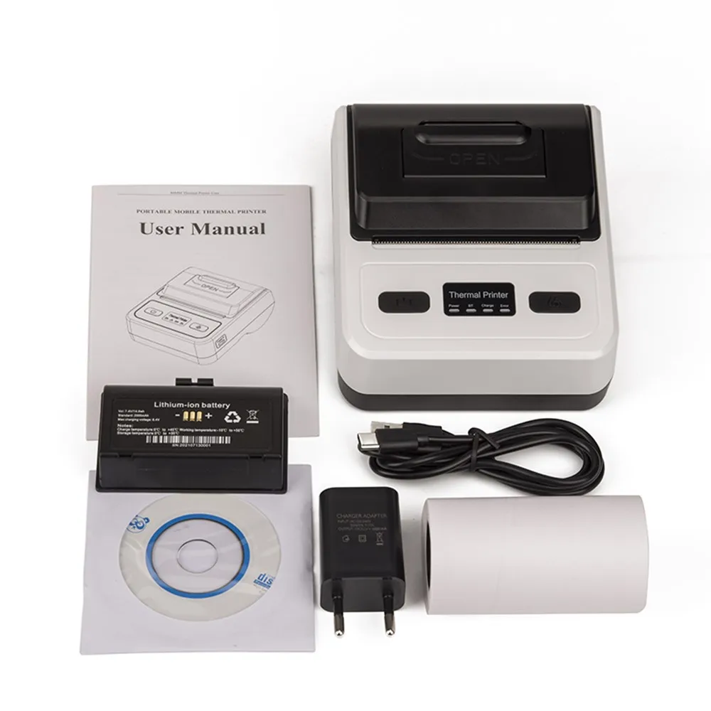 new gainscha photomaton gprinter 80mm wireless RTS thermal transfer mini foto powder printer photo phone portable roll scanner
