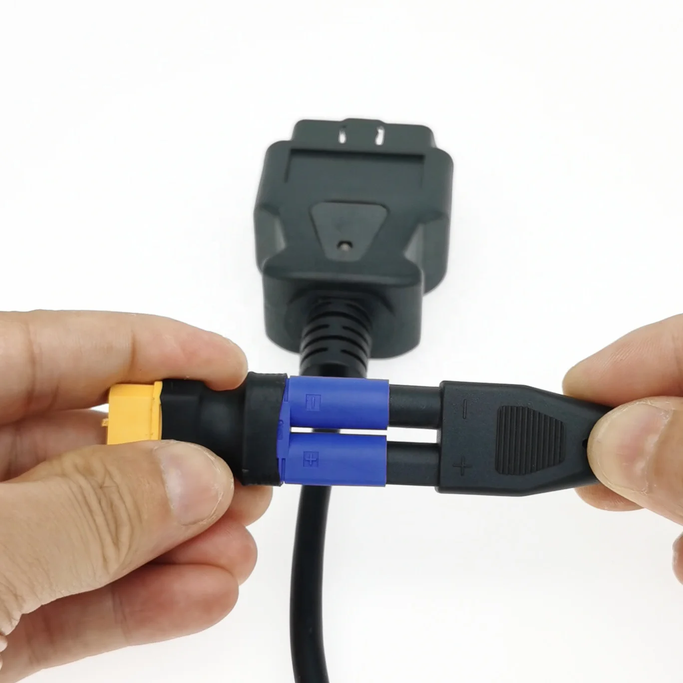 12V Auto Car OBD2 Battery Charger Booster Memory Saver Adapter OBD 2 II to EC5 Plug Connector ECU Emergency Power Supply Cable