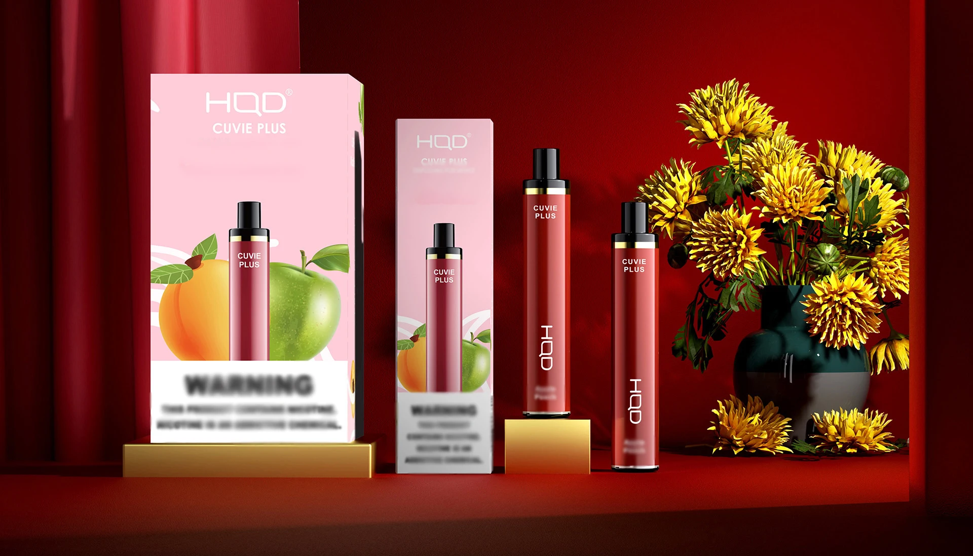 HQD Vape Hot Selling HQD Vape Pod Cuvie Plus 1200 Puffs 950mAh Battery 5% Salt Best Quality hqd E-CIG AU Best Sale