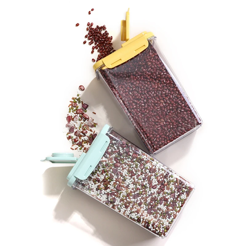 
Amazon Hot Sell Airtight Cereal Storage Containers With 4 Side Locking Lid BPA Free Cereal Dispenser Wholesale 